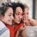 three women posing for photo