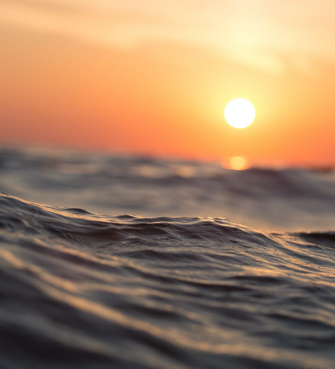 body of water during golden hour